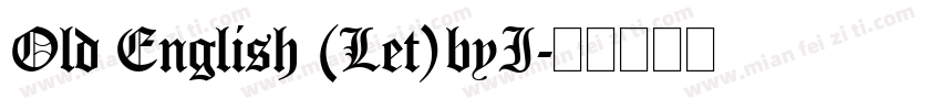 Old English (Let)byI字体转换